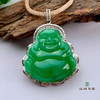 派瑞翡翠 18k金翡翠佛吊坠 冰种 绿色 商品缩略图0