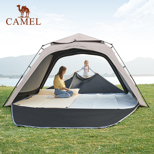 骆驼户外帐篷速搭玻杆防水遮阳大空间防雨帐精致露营野营旅游帐篷 1142253018 商品图1