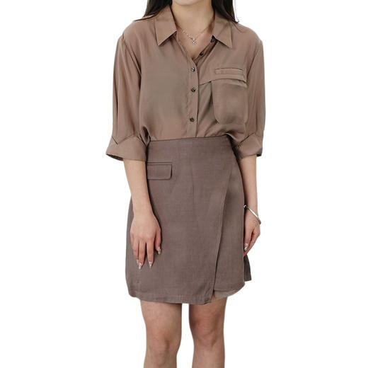 oldcolour21夏设计感小众显瘦复古通勤简约套装N23101314 商品图4