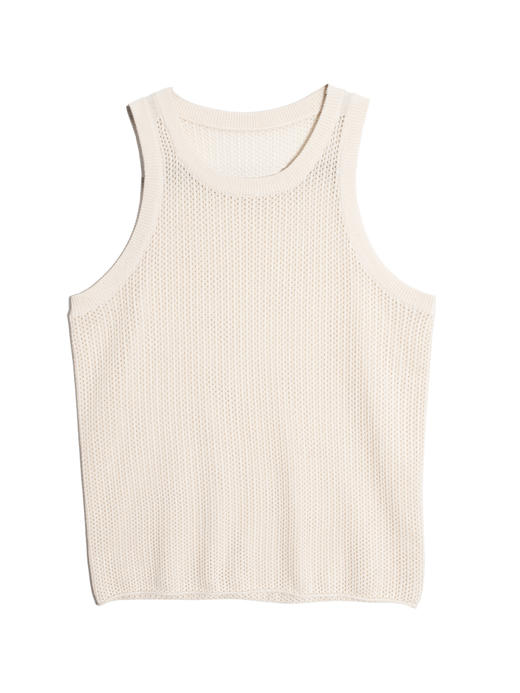 女士2022新款丝羊绒12针双股网眼基础款背心 商品图4