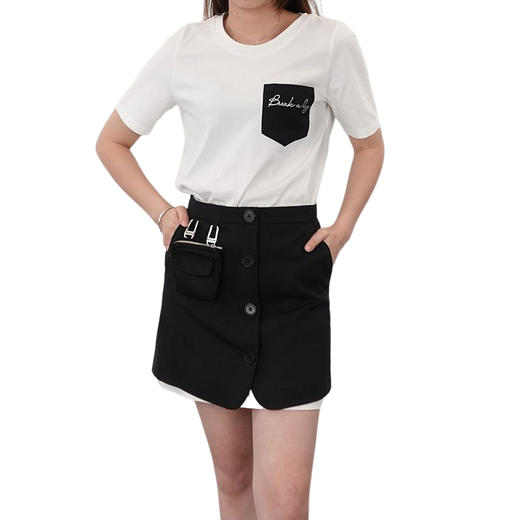 oldcolour21夏高腰显瘦设计感小众短袖连衣裙套装N23105111 商品图4