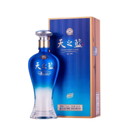 洋河蓝色经典-天之蓝-42度-浓香绵柔型500ml/1瓶纯粮白酒