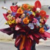 《斑斓》红掌玫瑰蝴蝶兰绣球混搭花束 商品缩略图5