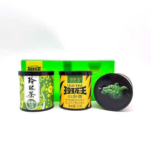 玲珑王绿茶品鉴装36g  12g*3（绿茶2号12g/罐+绿茶3号12g/罐+绿茶5号12g/罐） 商品图1