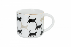 百货世界-美克美家Rehome穿行城市马克杯-白猫500ML