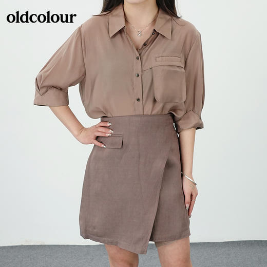 oldcolour21夏设计感小众显瘦复古通勤简约套装N23101314 商品图1