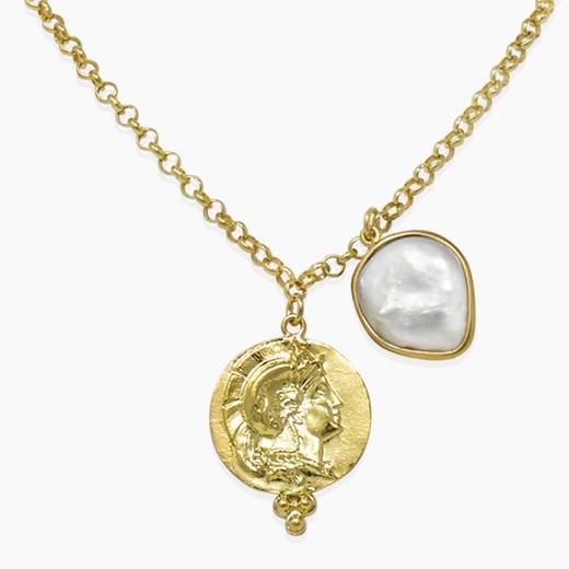 北京仓｜Vintouch-Achilles 特制款-阿喀琉斯 珍珠 项链［意大利设计师] 商品图1