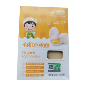 龙升源儿童有机鸡蛋面280g/盒