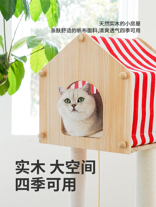 zeze农场猫爬架猫窝猫树一体大型猫架不占地猫咪玩具用品 商品图1
