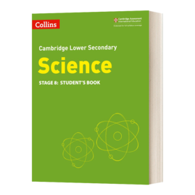 Collins英文原版 Collins Cambridge Lower Secondary Science Science Stage8 柯林斯剑桥初中科学学生用书 第八阶段 英文版 进口英语书