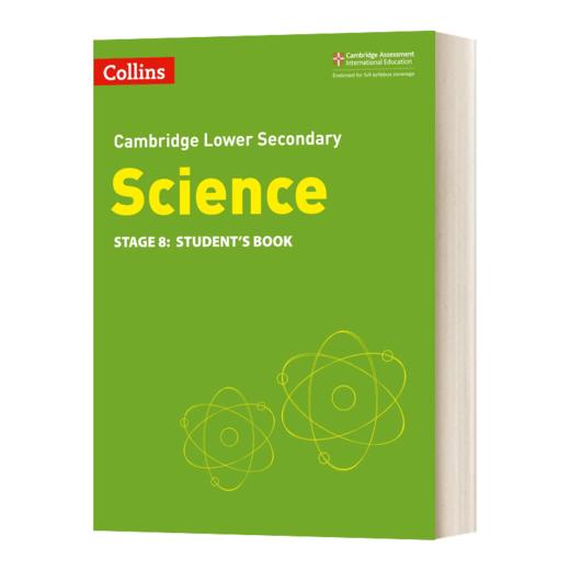 Collins英文原版 Collins Cambridge Lower Secondary Science Science Stage8 柯林斯剑桥初中科学学生用书 第八阶段 英文版 进口英语书 商品图0