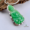 派瑞翡翠 18k金翡翠观音吊坠 冰糯种 绿色 商品缩略图2