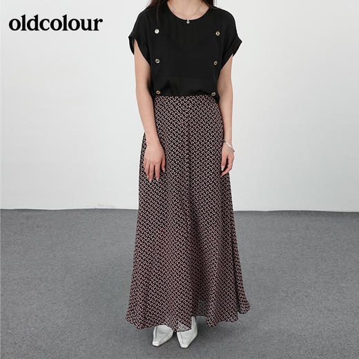 oldcolour夏季洋气宽松显瘦上衣气质小衫N23011308 商品图2