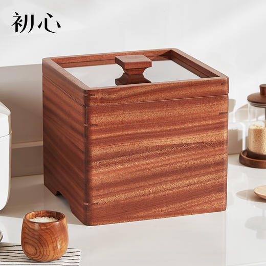 初心| 乌檀木实木米桶 5kg 商品图7
