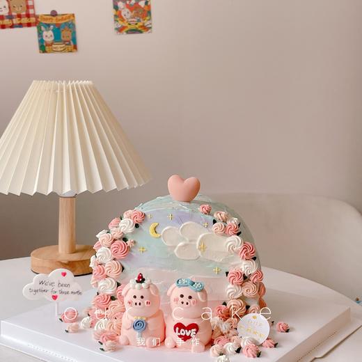 半圆花园小动物蛋糕（可换小动物）-低糖处理无添加 商品图1