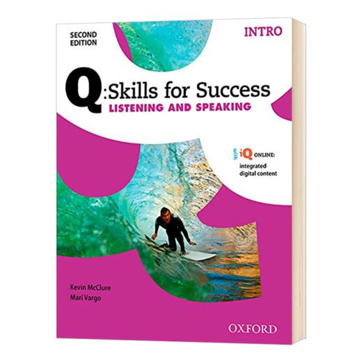 牛津学术成功系列听说教材初级 英文原版 Oxford Q Skills for Success Listening and Speaking Intro Level 词汇语言学习书籍 商品图1