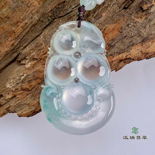 派瑞翡翠 翡翠挂件 玻璃种 无色 商品图1