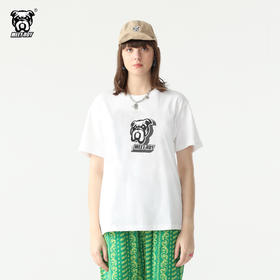 MEET ROY logo系列 3d狗头印花T恤01MR1406