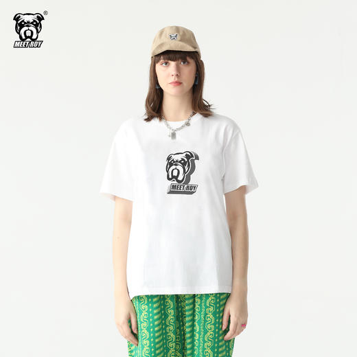 MEET ROY logo系列 3d狗头印花T恤01MR1406 商品图0