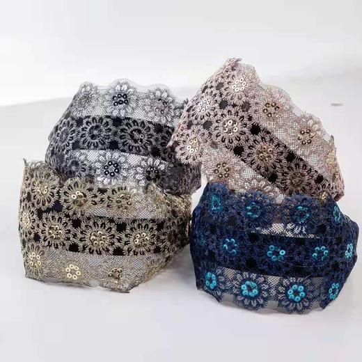 宽边防滑发箍带钻头箍，韩国森女系蕾丝发卡压发脸遮白发YL0023 商品图4