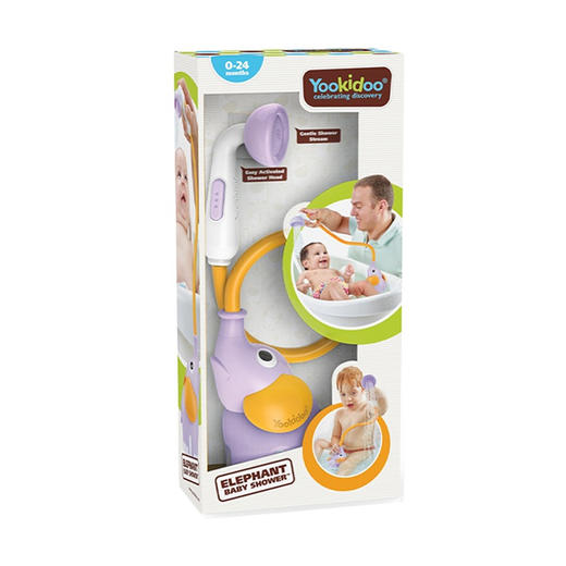 幼奇多Yookidoo紫色喷水象 商品图0