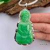 派瑞翡翠 18k金翡翠观音吊坠 冰糯种 绿色 商品缩略图1