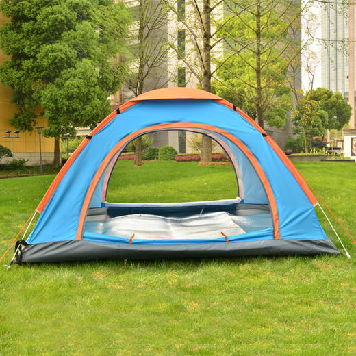 「帐篷一抛即开」凯速 速开手抛帐篷套装 2秒速开 遮阳防晒 两面通风 防蚊网纱 懒人便携 搭配铝膜防潮垫 户外出行必备 商品图4