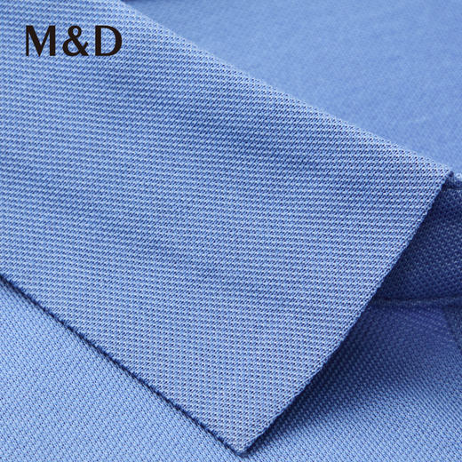 M＆D/名盾新疆长绒棉无痕衬衫领短袖夏季薄Polo衫商务男士纯色T 商品图1