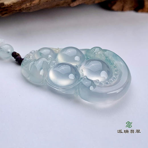派瑞翡翠 翡翠挂件 玻璃种 无色 商品图3