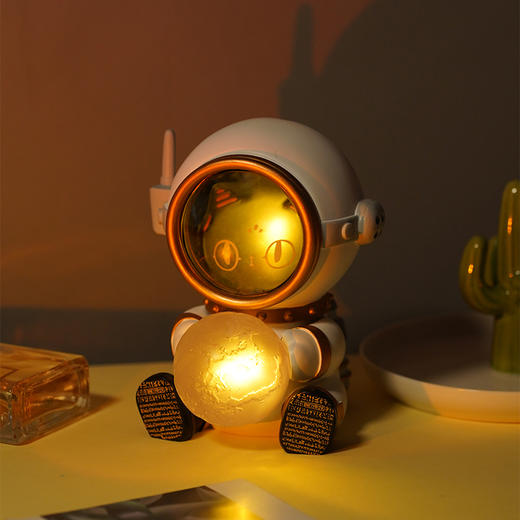 大英博物馆安德森猫太空喵氛围灯摆件小夜灯睡眠灯送女友生日礼物 商品图2