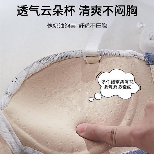 【梦幻纯欲风！夏日心动内衣】半杯聚拢内衣网纱Bra！聚拢显大塑造撩人胸型，内侧防滑条设计无肩带两穿内衣文胸 商品图2