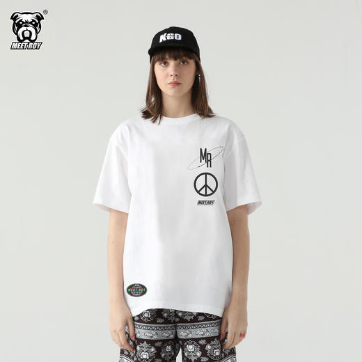 MEET ROY月球探索反战保护地球印花T恤01MR1387 商品图0