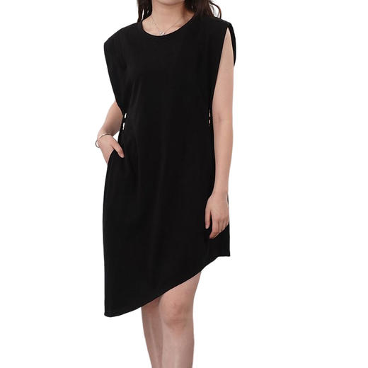 oldcolour欧珂垫肩设计宽松无袖连衣裙T恤裙N23104305-559 商品图4