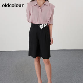 oldcolour21夏通勤简约纯色设计感小众衬衫气质职场风女N23012324