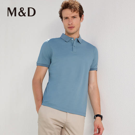 【桑蚕丝】名盾凉感polo衫短袖翻领T恤衫多彩春夏薄款休闲商务男 商品图6