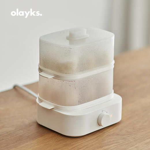 olayks煮蛋器蒸蛋器家用多功能小型迷你双层早餐机煮鸡蛋神器宿舍 商品图0