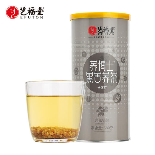 【买2送大麦茶】艺福堂 荞博士 黑苦荞茶 580g/罐 商品图0