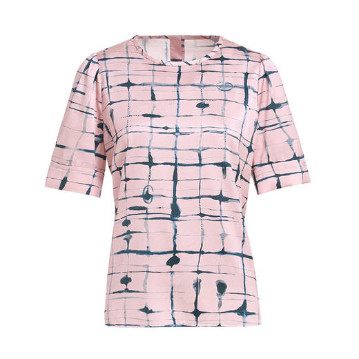 乔万尼真丝衬衫女夏新款中袖桑蚕丝上衣EF2C396 商品图4