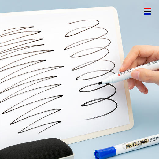 【仅供集采】120支/包 白板笔 红蓝黑色水性笔易擦大容量大头笔办公商务专用会议笔记教师上课黑板彩色顺滑多功能白板笔 商品图3