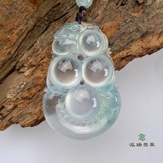 派瑞翡翠 翡翠挂件 玻璃种 无色 商品图0