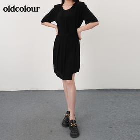 oldcolour21夏中长款纯色遮胯包臀连衣裙气质显瘦简约N23101343