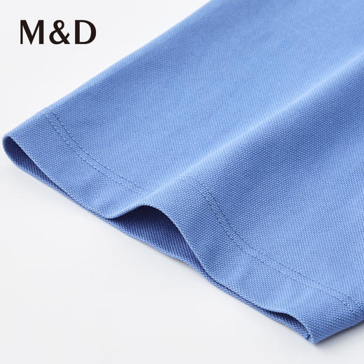 M＆D/名盾新疆长绒棉无痕衬衫领短袖夏季薄Polo衫商务男士纯色T 商品图2