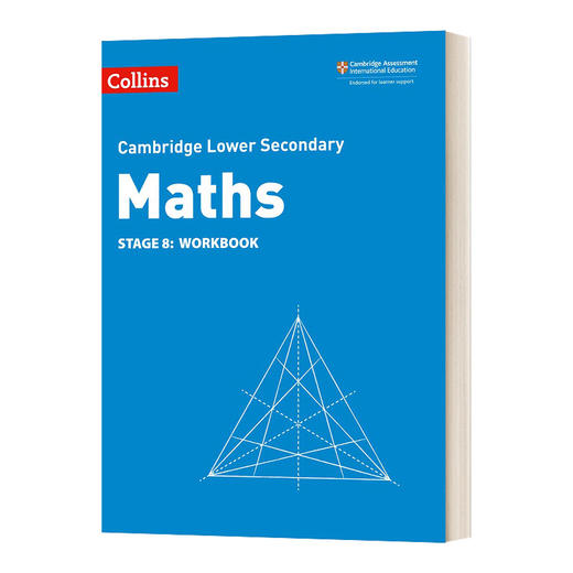 Collins英文原版 Collins Cambridge Lower Secondary Maths Workbook Stage 8 柯林斯剑桥初中数学练习册 第八阶段 英文版 进口英语书 商品图0