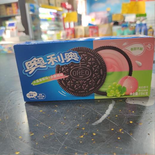 奥利奥缤纷双果味夹心饼干水晶葡萄味+水蜜桃味194g 商品图0