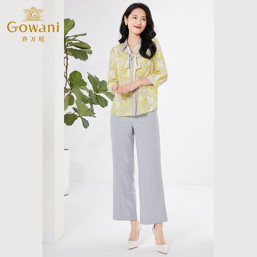 乔万尼重磅真丝衬衫女夏高端品牌简约EF2C375 商品图3