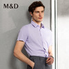 M＆D/名盾花纱肌理短袖男士修身商务衬衫春夏新款尖领休闲衬衣 商品缩略图2
