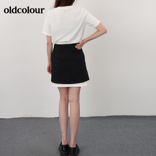 oldcolour21夏高腰显瘦设计感小众短袖连衣裙套装N23105111 商品图2