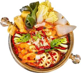 美丽市场-小涮哥-蔬菜锅（含油碟米饭）