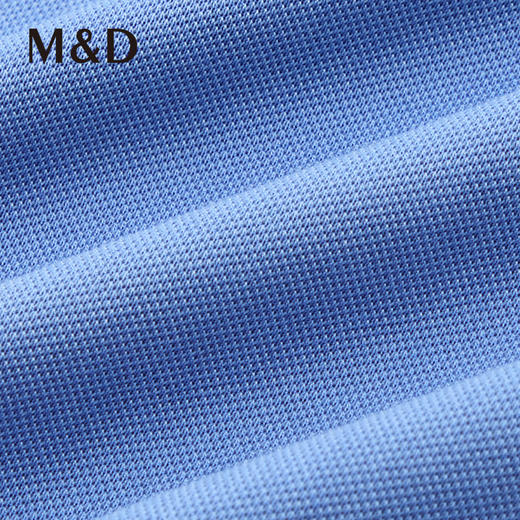 M＆D/名盾新疆长绒棉无痕衬衫领短袖夏季薄Polo衫商务男士纯色T 商品图3