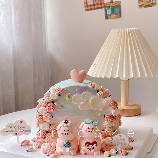 半圆花园小动物蛋糕（可换小动物）-低糖处理无添加 商品图0